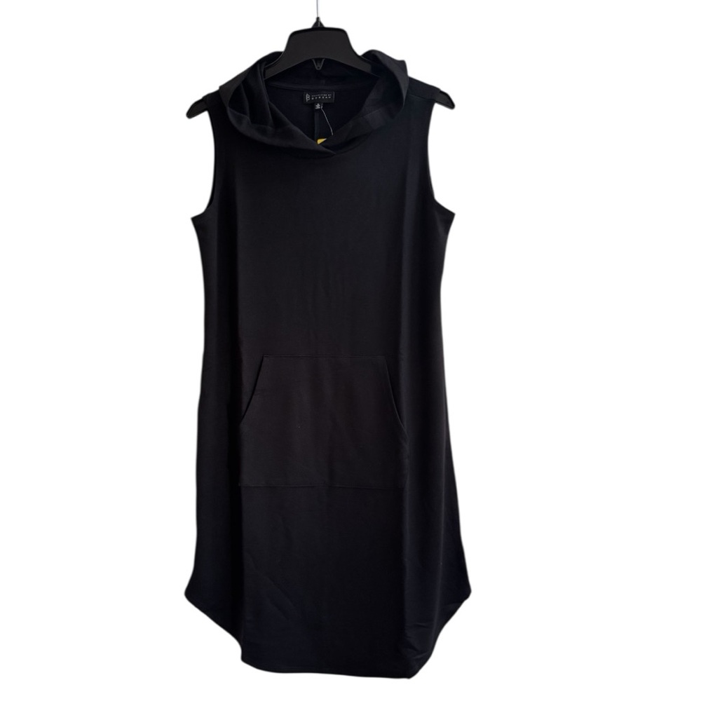 Bobeau Black  Sleeveless Hoodie Dress Small
